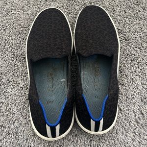 Rothy’s Espresso Spot Slip On Sneakers Size 7.5